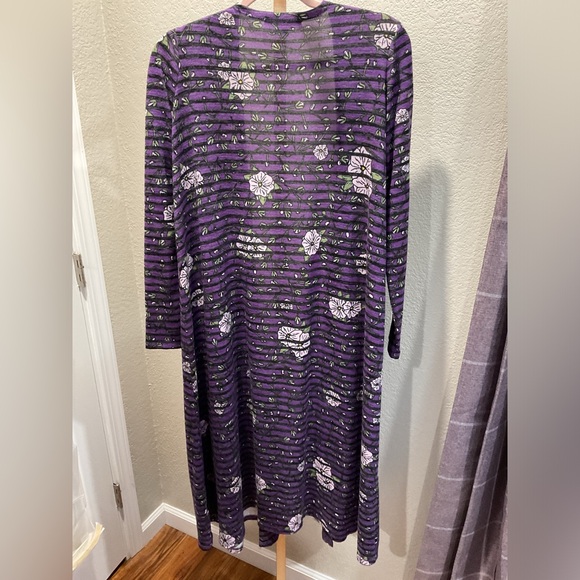 Lularoe Purple Knit Cardigan Size Medium - Picture 6 of 6